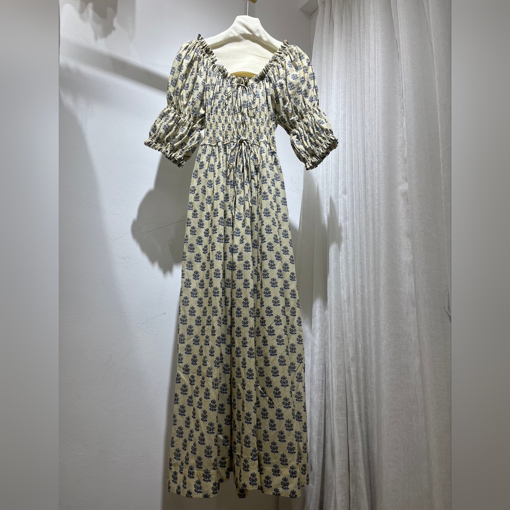 COPY - Doen Ischia Dress in Ivory Meadowsweet Floral